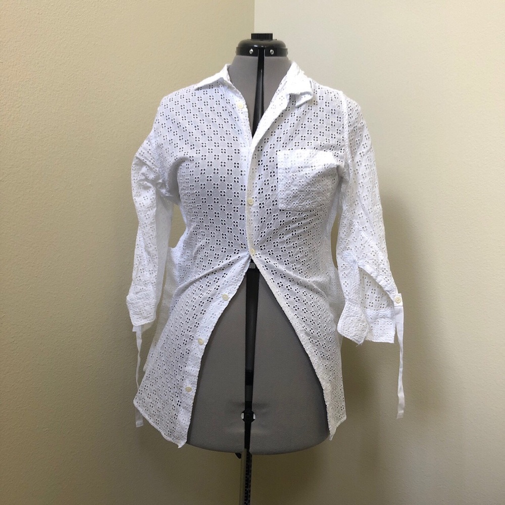 Junya Watanabe SS09 Asymmetric Doily Shirt